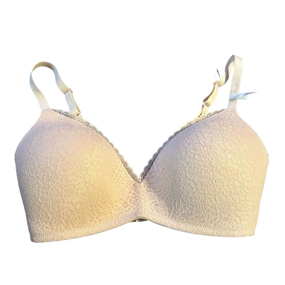 Aerie Womens Size 36D Cream Color Wireless Lace Bra